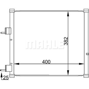 Kondensator Klimaanlage MAHLE AC 184 000S für Ford KA