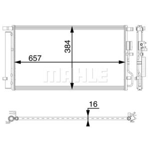 Kondensator Klimaanlage MAHLE AC 64 000P für Hyundai Kia Tucson Sportage IV IX35