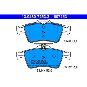 Bremsbelagsatz Scheibenbremse ATE 13.0460-7253.2 für Citroën C5 III Break