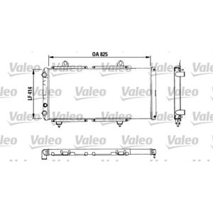 Kühler Motorkühlung VALEO 883765 für Citroën Peugeot Fiat C25 J5