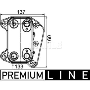 Ölkühler Motoröl MAHLE CLC 104 000P für Mercedes-Benz E