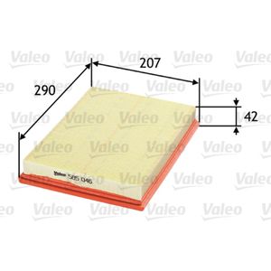 Luftfilter VALEO 585046 für Opel Meriva A Corsa C Combo Tigra Twintop