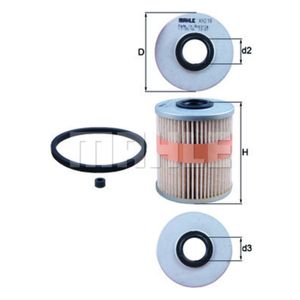 Kraftstofffilter MAHLE KX 218D für Renault Opel Trafic II Vivaro A Movano B