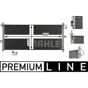 Kondensator Klimaanlage MAHLE AC 788 000P