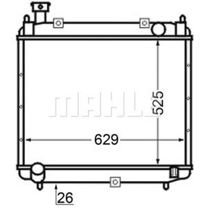 Kühler Motorkühlung MAHLE CR 126 000S