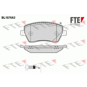 Bremsbelagsatz Scheibenbremse FTE 9010460 für Dacia Renault Lada Mercedes-Benz