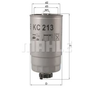 Kraftstofffilter MAHLE KC 213 für Alfa Romeo 156 Sportwagon 147