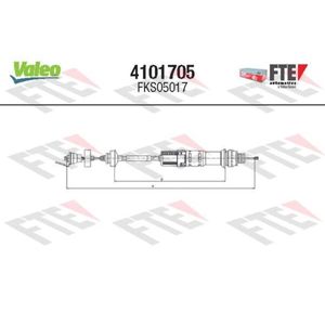 Seilzug Kupplungsbetätigung FTE 4101705 für Peugeot Citroën Partner