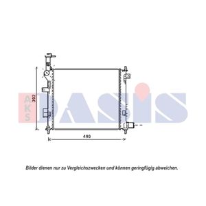 Kühler Motorkühlung AKS DASIS 510162N für Kia Picanto II