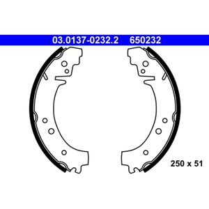 Bremsbackensatz ATE 03.0137-0232.2 für Lada 1200-1600 Toscana Nova