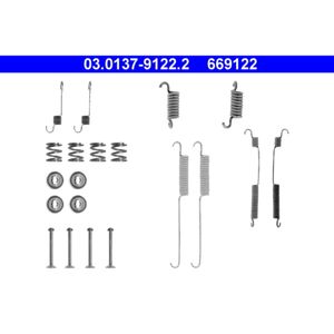 Zubehörsatz Bremsbacken ATE 03.0137-9122.2 für Ford Escort IV Orion II