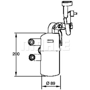 Trockner Klimaanlage MAHLE AD 281 000P für Volvo C30 C70 II V50