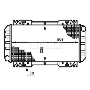 Kühler Motorkühlung MAHLE CR 619 000S für Ford Fiesta II