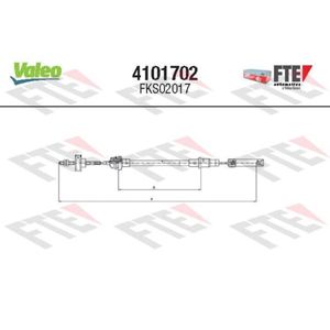 Seilzug Kupplungsbetätigung FTE 4101702 für VW Jetta I Golf II