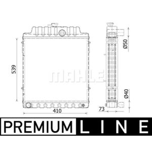 Kühler Motorkühlung MAHLE CR 2300 000P