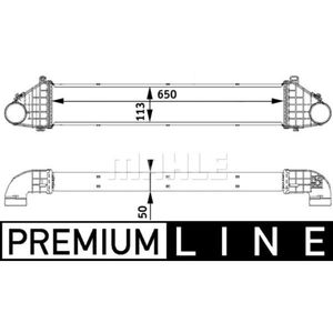 Ladeluftkühler MAHLE CI 139 000P für Volvo S40 II V50 C30