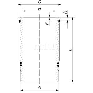 Zylinderlaufbuchse MAHLE 037 LW 00106 001