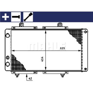 Kühler Motorkühlung MAHLE CR 618 000S für Citroën Peugeot Fiat C25 J5