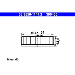 ATE 03.3556-1147.2 Verschluss, Bremsflüssigkeitsbehälter