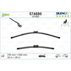 Wischblatt VALEO 574680 (5 Stk.) für Citroën Ford Peugeot DS C4 II Galaxy Ds4