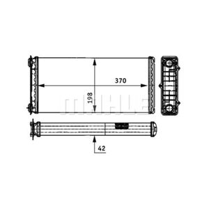 Wärmetauscher Innenraumheizung MAHLE AH 117 000P
