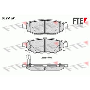 Bremsbelagsatz Scheibenbremse FTE 9010773