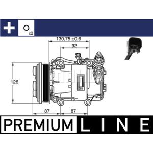 Kompressor Klimaanlage MAHLE ACP 54 000P für Ford Volvo Focus II Turnier C-Max