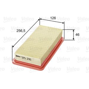 Luftfilter VALEO 585206 für Hyundai Getz