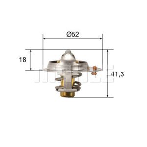 Thermostat Kühlmittel MAHLE TX 85 82 für Fiat Hyundai Sedici H100 H-1 Starex