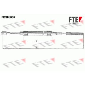 Seilzug Feststellbremse FTE 9250104 für BMW 3er