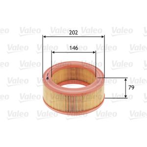 Luftfilter VALEO 585642 für Renault 4