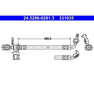 Bremsschlauch ATE 24.5296-0281.3