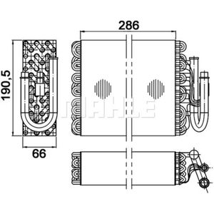 Verdampfer Klimaanlage MAHLE AE 35 000P für BMW 3er