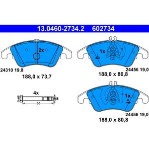 Bremsbelagsatz Scheibenbremse ATE 13.0460-2734.2 für Mercedes-Benz CLS SLK C