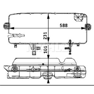 Ausgleichsbehälter Kühlmittel MAHLE CRT 46 000S