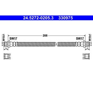 Bremsschlauch ATE 24.5272-0205.3 für Hyundai Getz