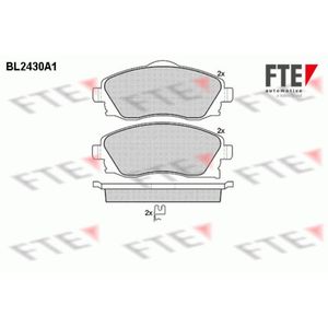 Bremsbelagsatz Scheibenbremse FTE 9010729 für Opel Corsa C