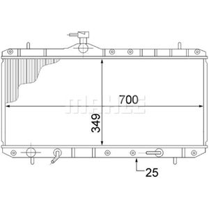 Kühler Motorkühlung MAHLE CR 1517 000S