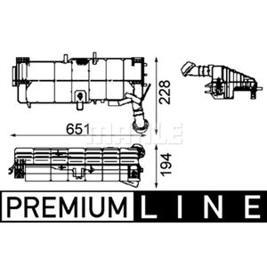 Ausgleichsbehälter Kühlmittel MAHLE CRT 49 000P