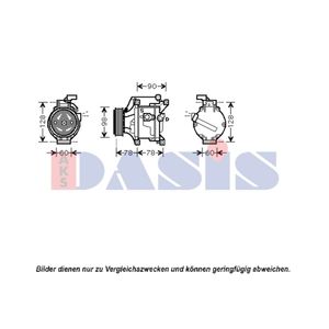 Kompressor Klimaanlage AKS DASIS 850728N