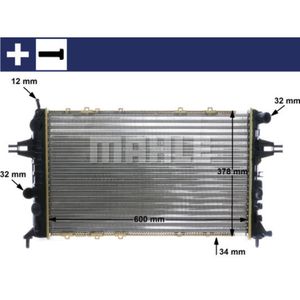 Kühler Motorkühlung MAHLE CR 321 000S für Opel Astra G CC