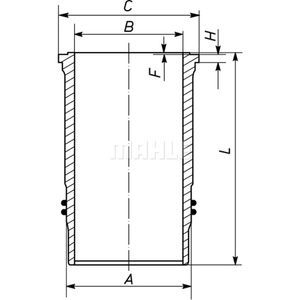 Zylinderlaufbuchse MAHLE 209 WN 04 00