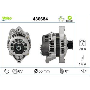 Generator VALEO 436684 für Opel Vauxhall Chevrolet Corsa A CC Kadett E Tigra