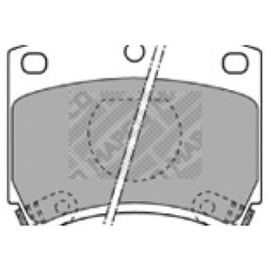 Bremsbelagsatz Scheibenbremse MAPCO 6334 für Kia Pride