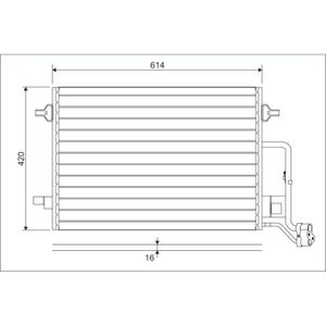 Kondensator Klimaanlage VALEO 817679 für VW Skoda Passat B5.5 Superb I