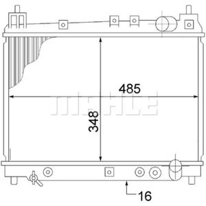 Kühler Motorkühlung MAHLE CR 1523 000S