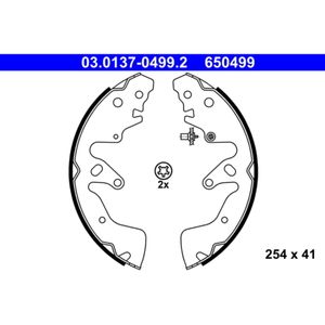 Bremsbackensatz ATE 03.0137-0499.2