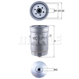 Kraftstofffilter MAHLE KC 101/1 für Hyundai Kia Ix20 I30 Sorento I Santa FÉ II