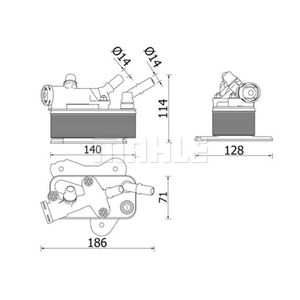 Ölkühler Automatikgetriebe MAHLE CLC 225 000P für BMW X5