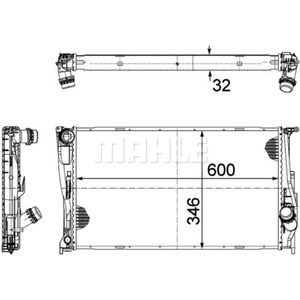 Kühler Motorkühlung MAHLE CR 1085 000P für BMW 3er